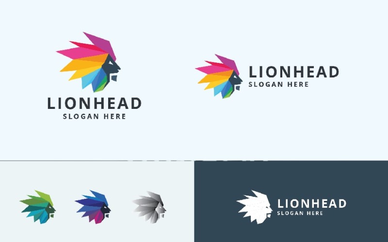 Lion Head Pro Vector Logo Logo Template