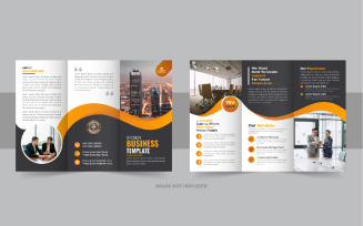 Multicolor Modern trifold business brochure layout