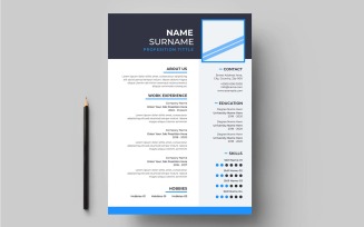 New Graphic design modern cv resume template