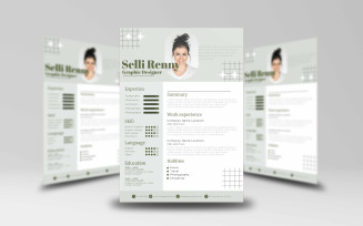 Resume and CV Template Design 2