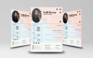 Resume and CV Template Design 3