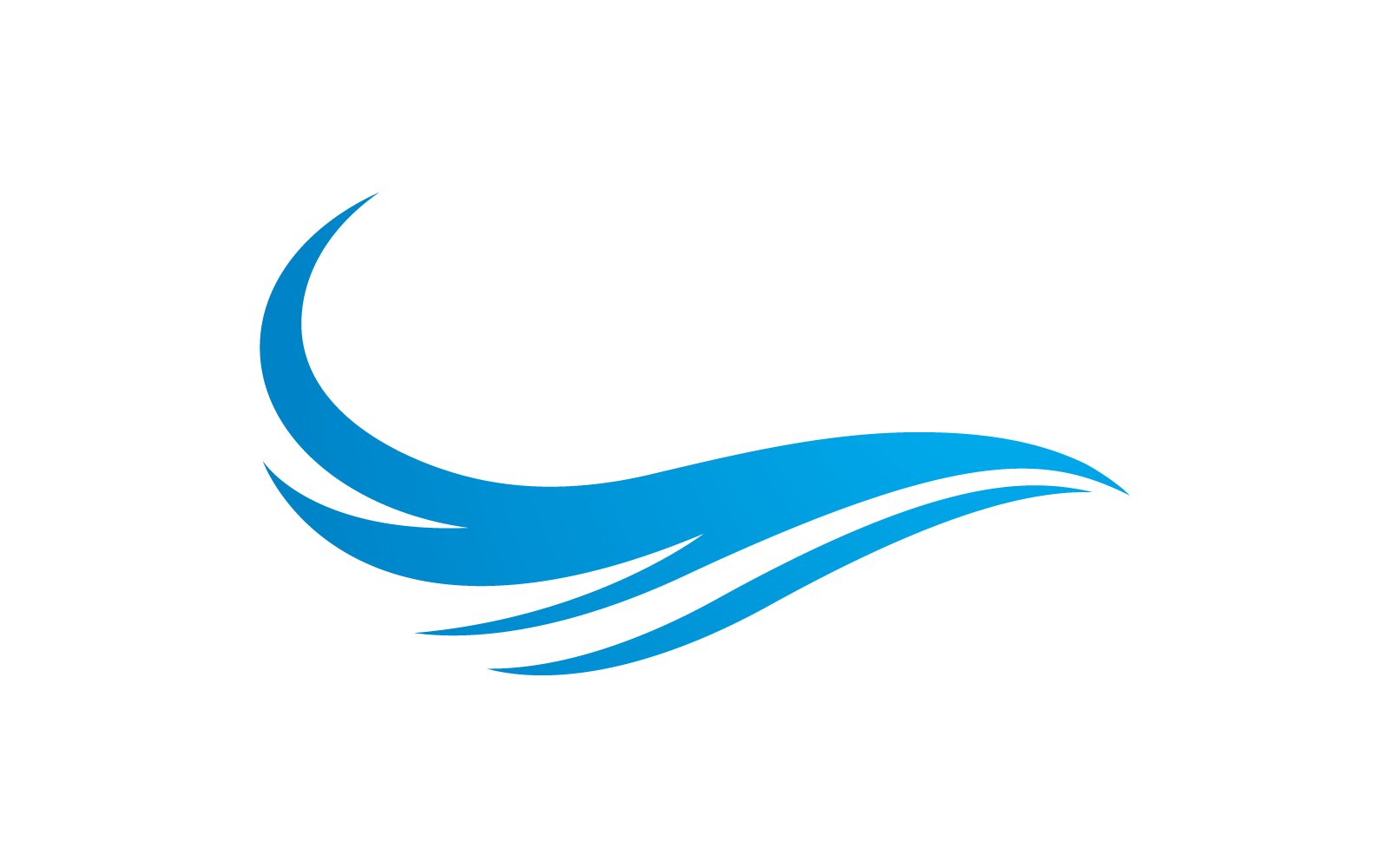 Water Wave illustration logo icon vector flat design