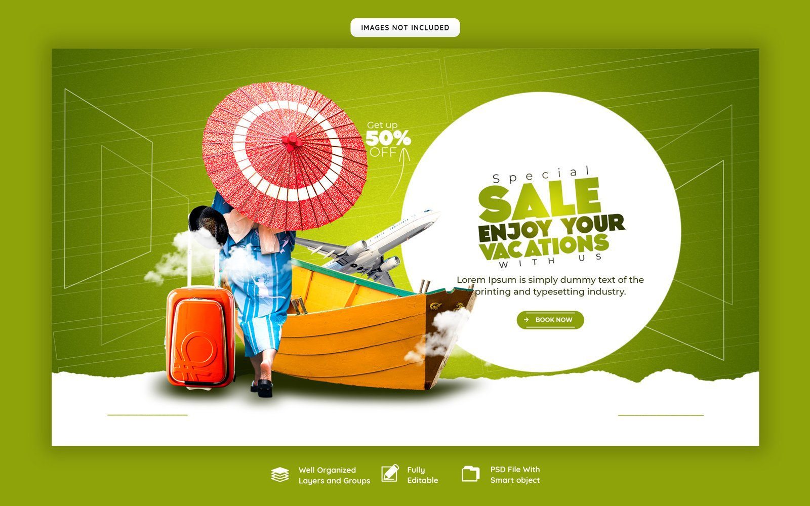 Template #344875 Promotion Travel Webdesign Template - Logo template Preview