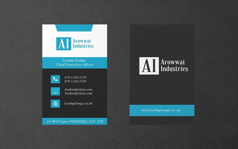 Business Card Template || Visiting Card Template Corporate Identity