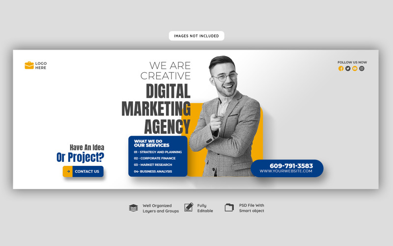 Digital Marketing Agency Social Media Banner Templates