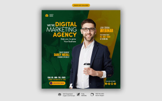 Digital Marketing Social Media Poster Template