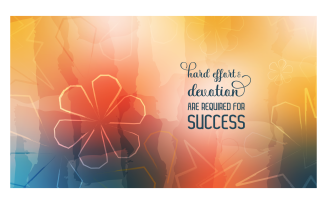 Inspirational Background 14400x8100px In Summer Color Scheme With Message About Success