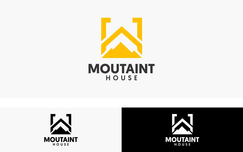 Moutain House Logo Desgn Template Logo Template