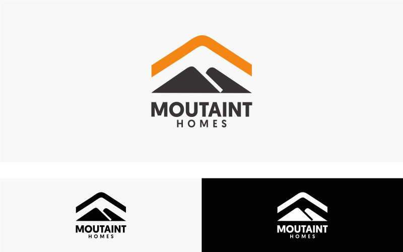 Moutaint Homes Logo Design Template Logo Template