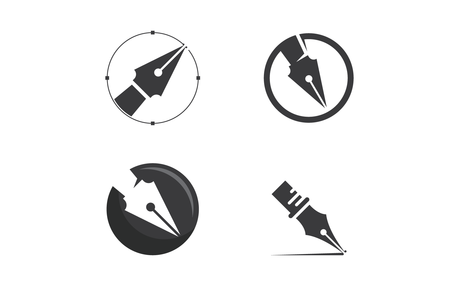 Pen logo icon illustration vector design