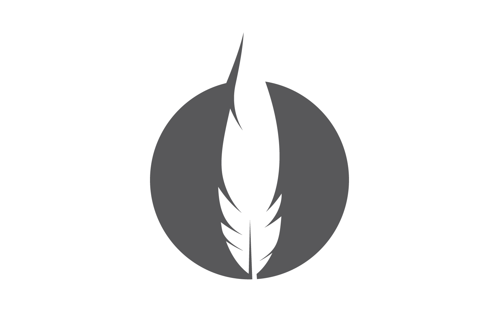 Pluma ilustración logo icono vector diseño plano plantilla eps 10
