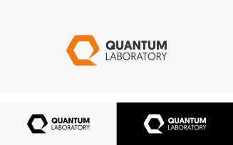 Quantum Laboratory Logo Design Template