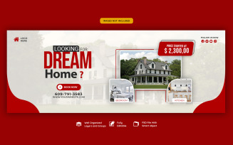 Real Estate House Property Social Media Cover Banner Template