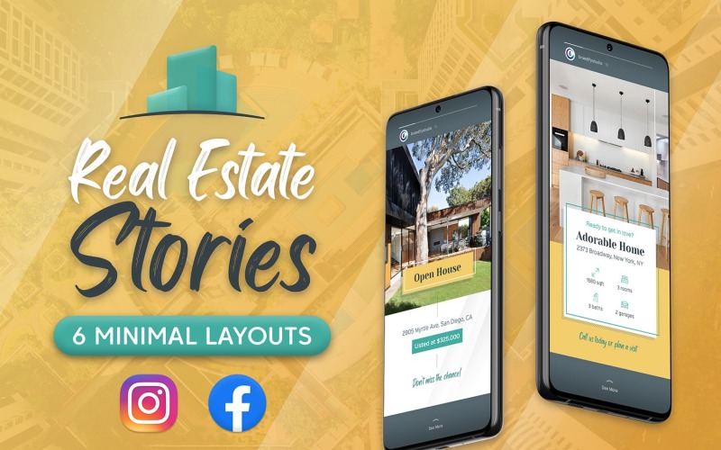Real Estate Stories for Facebook and Instagram Social Media