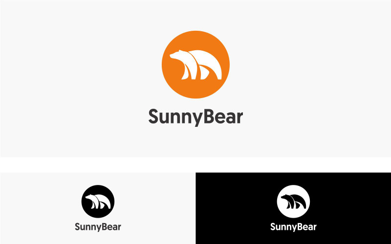 Sunny Bear Logo Design Template Logo Template