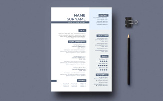 CV resume template design your business