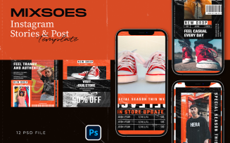 Hype Instagram Template - Mixsoes