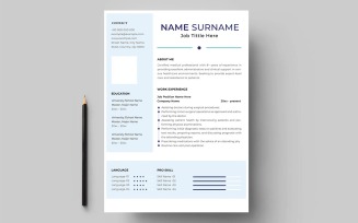 Minimalist resume template design your business