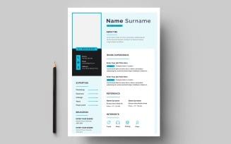 Professional and modern resume or cv