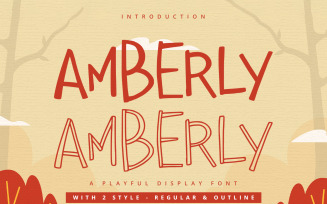 Amberly - Playful Display Font