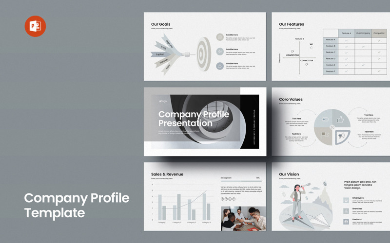 Company Profile Presentation Template PowerPoint Template