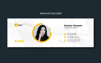 Email Signature And Personal Social Media Template