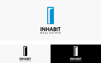 Inhabit Real Estate Logo Design Template
