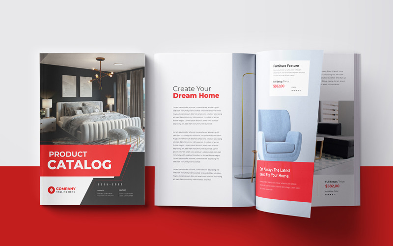 Product Catalog Layout Template Design Magazine Template