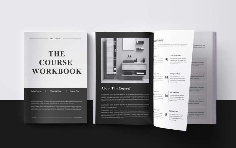 The Course Workbook Layout Magazine Template