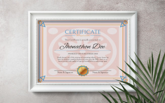 Certificate of Appreciation award template