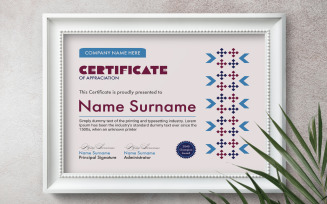 Elegant certificate template design.