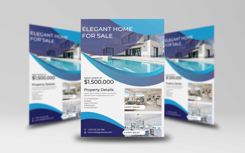 Elegant Home For Sale Flyer Template 1 Corporate Identity