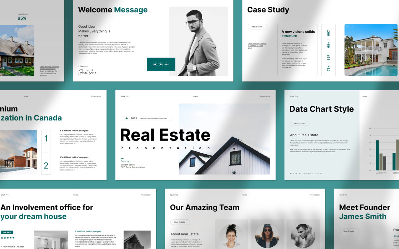Home & Real Estate Presentation Template PowerPoint Template