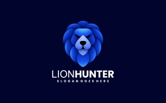 Lion Hunter Gradient Colorful Logo