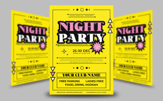 Night Party Flyer Template 5