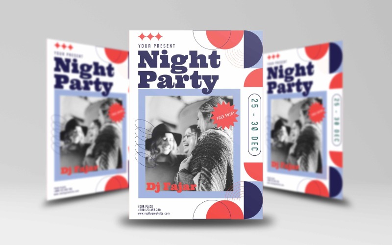 Night Party Flyer Template 6 Corporate Identity