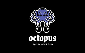 Octopus Simple Mascot Logo 1