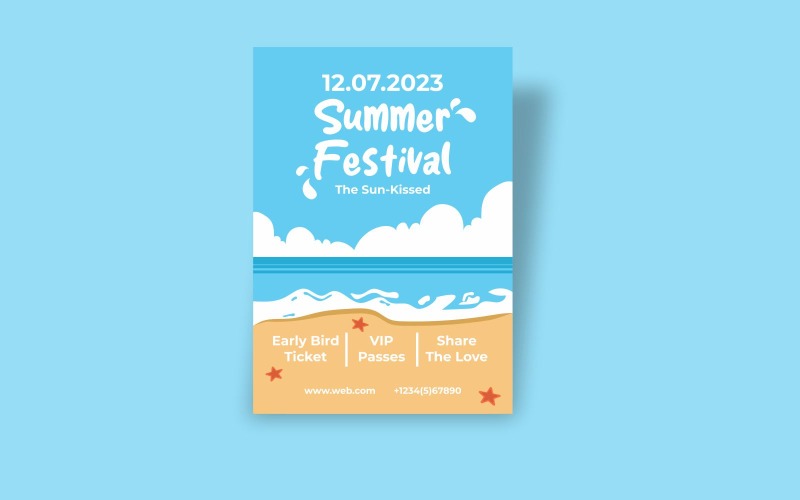 Summer Festival Flyer Template 5 Corporate Identity