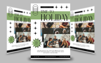 Time To Holiday Flyer Template