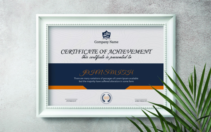University Certificate of Achievement Template Certificate Template