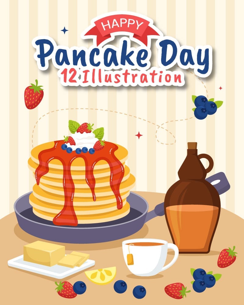 Template #345288 Day Pancakes Webdesign Template - Logo template Preview