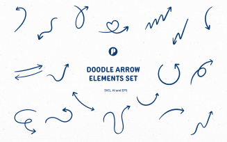 Doodle Arrow Elements Set