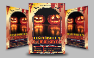 Halloween Night Party Flyer Template 2