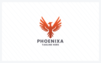 Phoenixa Bird Animal Pro Logo