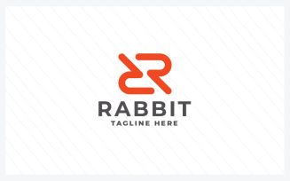 Rabbit Letter R Pro Logo Template