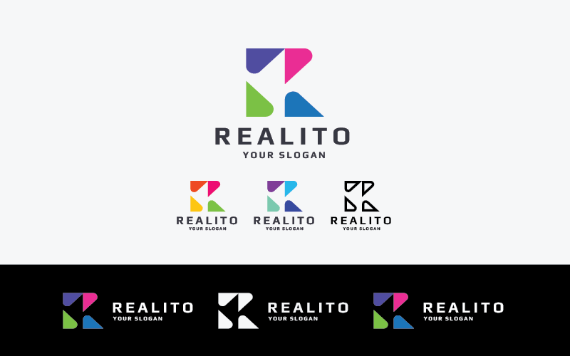 Realito Letter R Pro Logo Logo Template