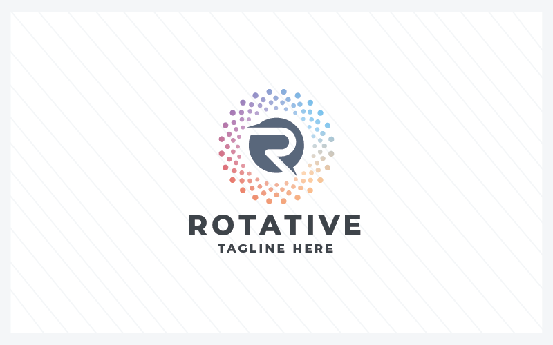 Rotative Letter R Pro Logo Logo Template