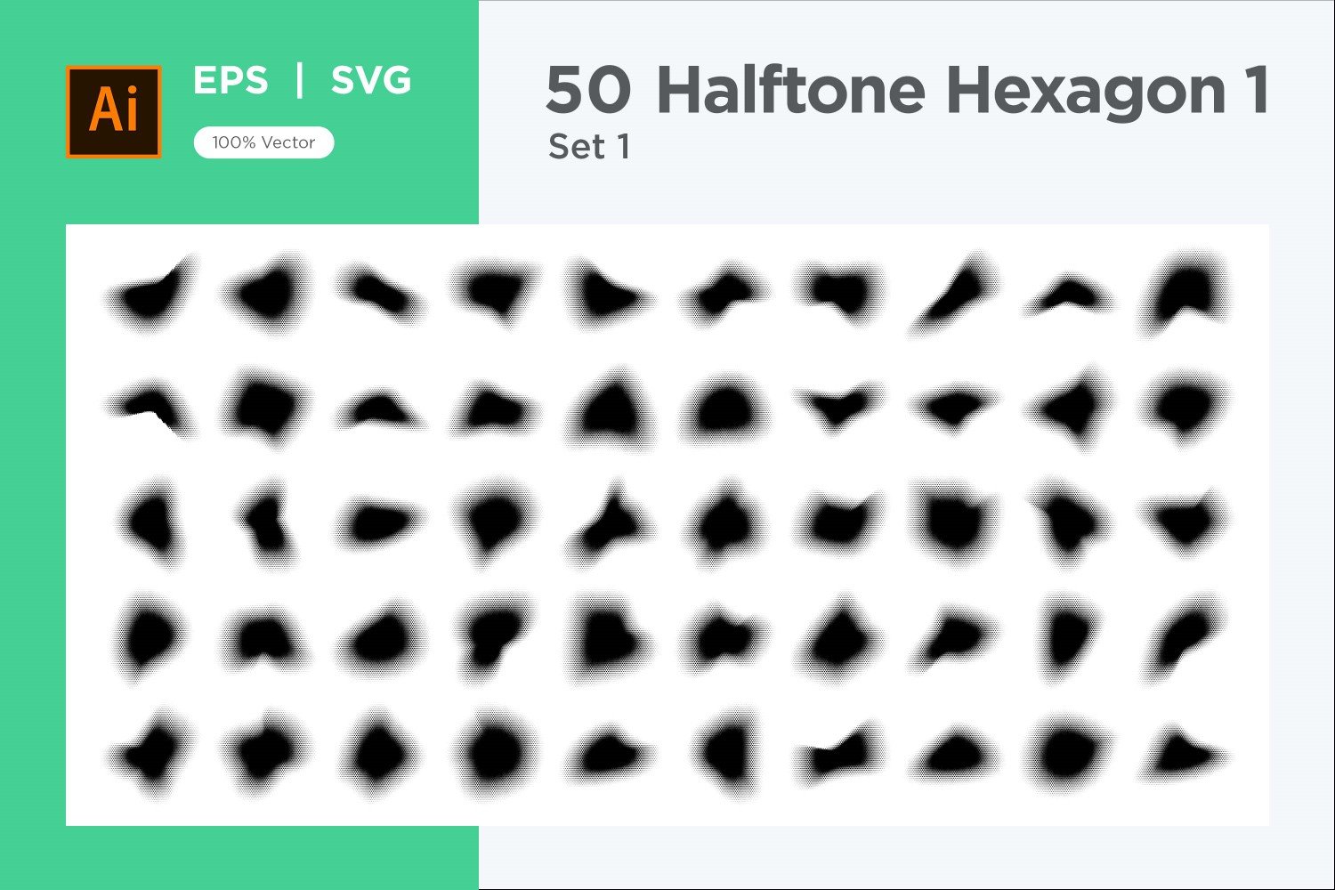 Kit Graphique #345339 Hexagon Halftone Divers Modles Web - Logo template Preview