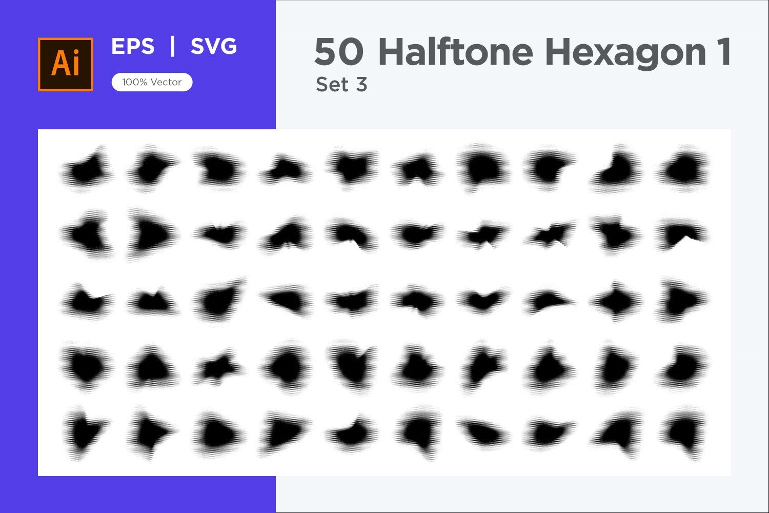 Kit Graphique #345341 Hexagone Halftone Divers Modles Web - Logo template Preview