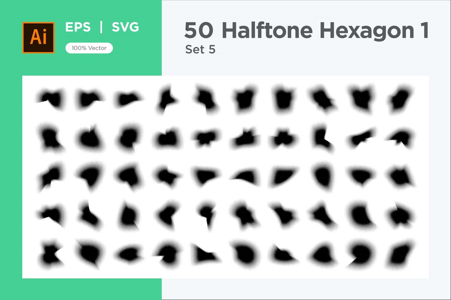 Kit Graphique #345344 Hexagone Halftone Divers Modles Web - Logo template Preview